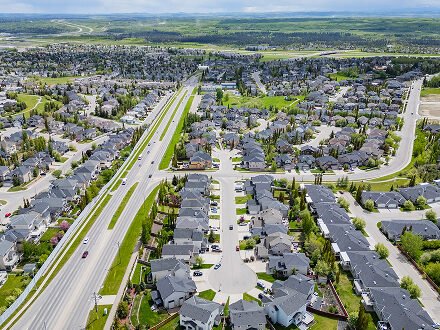 Aerial drone photo residential property Barrie Ontario